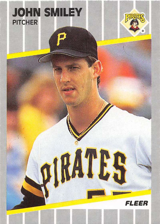 1989 Fleer #221 John Smiley VG Pittsburgh Pirates 