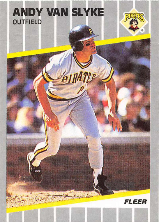 1989 Fleer #222 Andy Van Slyke VG Pittsburgh Pirates 