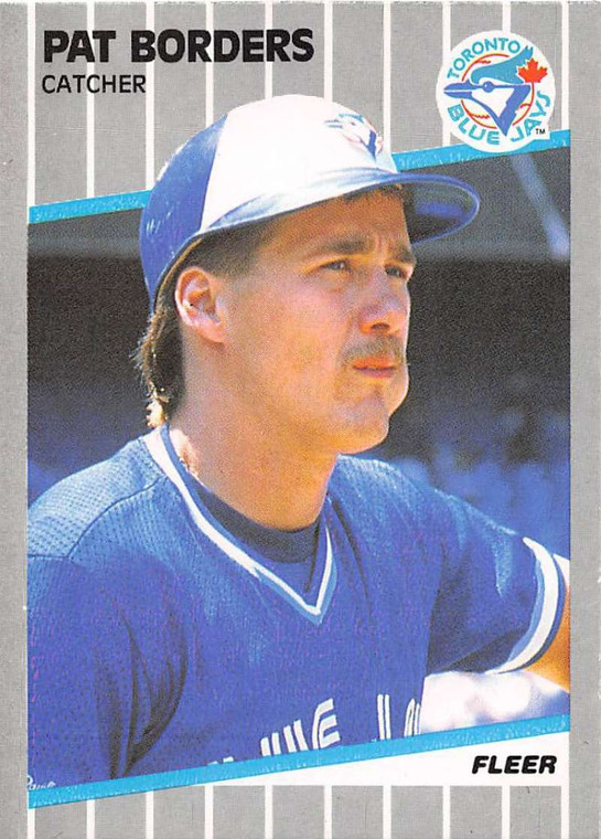 1989 Fleer #227 Pat Borders VG RC Rookie Toronto Blue Jays 