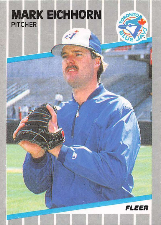 1989 Fleer #230 Mark Eichhorn VG Toronto Blue Jays 