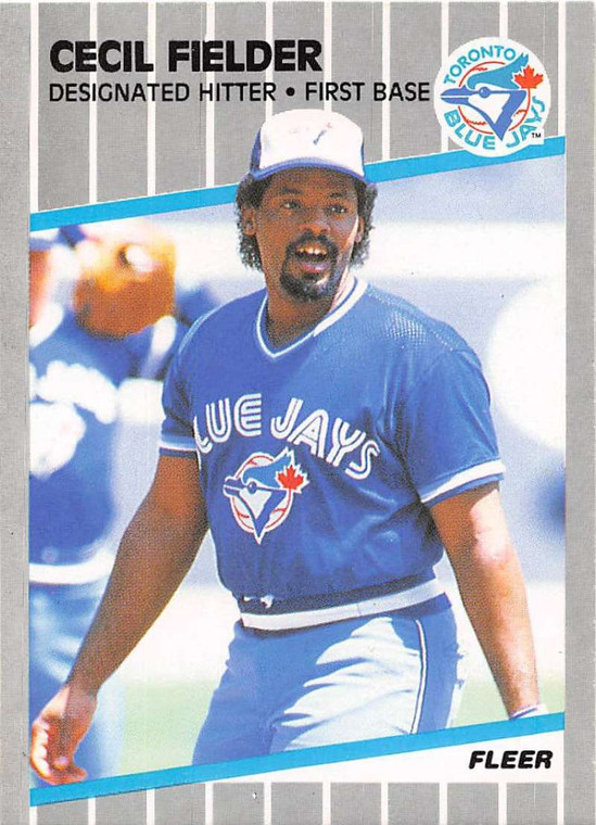 1989 Fleer #232 Cecil Fielder VG Toronto Blue Jays 