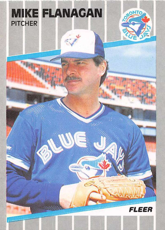 1989 Fleer #233 Mike Flanagan VG Toronto Blue Jays 