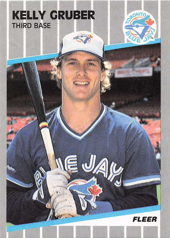 1989 Fleer #234 Kelly Gruber VG Toronto Blue Jays 