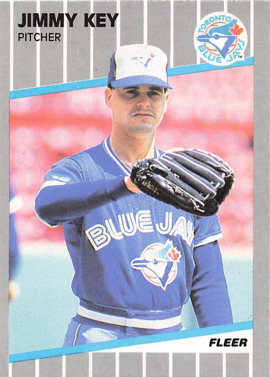 1989 Fleer #236 Jimmy Key VG Toronto Blue Jays 