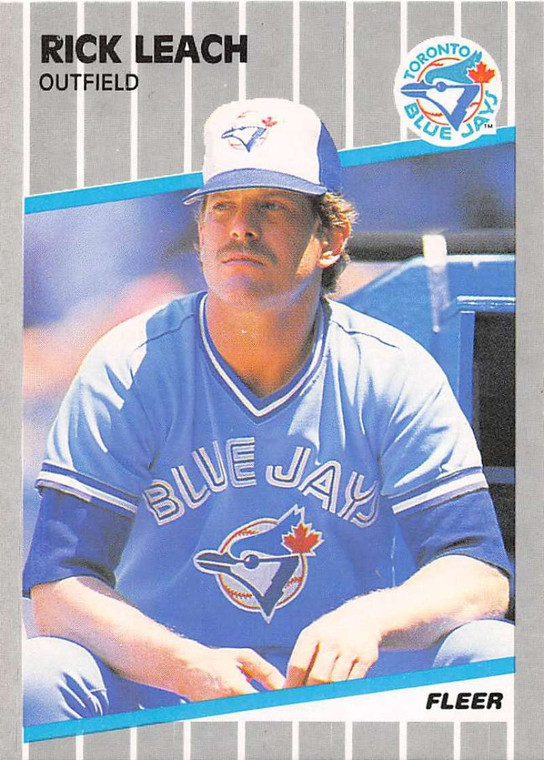 1989 Fleer #237 Rick Leach VG Toronto Blue Jays 