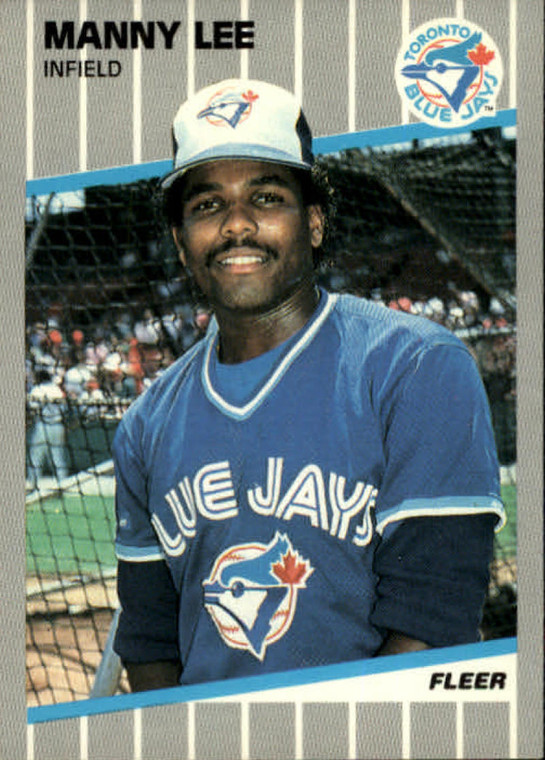 1989 Fleer #238 Manny Lee UER VG Toronto Blue Jays 