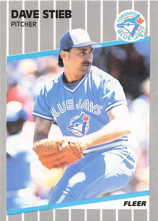 1989 Fleer #244 Dave Stieb VG Toronto Blue Jays 