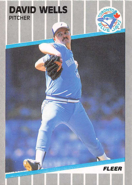 1989 Fleer #247 David Wells VG Toronto Blue Jays 