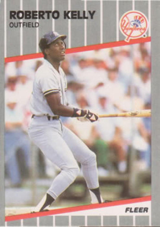 1989 Fleer #256 Roberto Kelly VG New York Yankees 