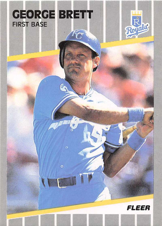 1989 Fleer #277 George Brett VG Kansas City Royals 