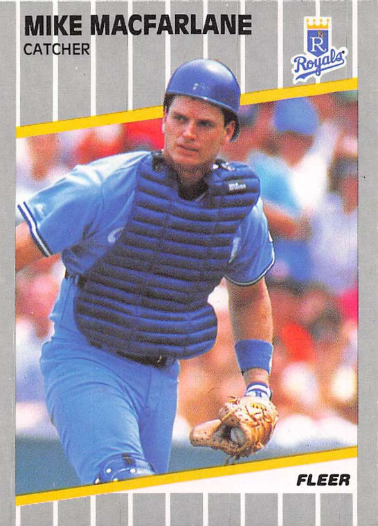 1989 Fleer #287 Mike MacFarlane VG RC Rookie Kansas City Royals 