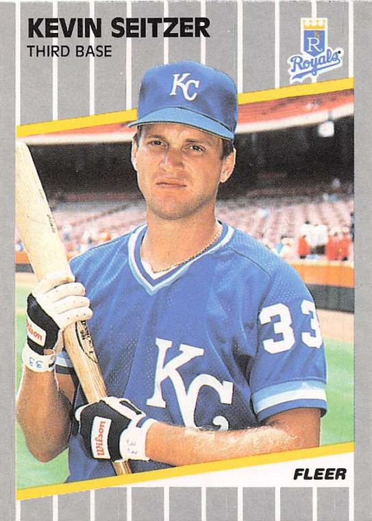 1989 Fleer #292 Kevin Seitzer VG Kansas City Royals 