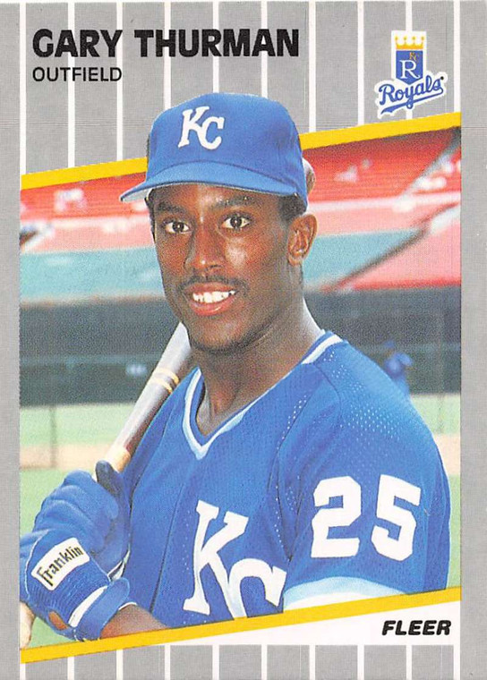 1989 Fleer #296 Gary Thurman VG Kansas City Royals 