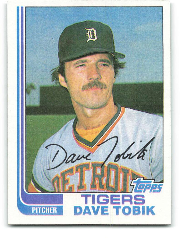 1982 Topps #391 Dave Tobik VG Detroit Tigers 
