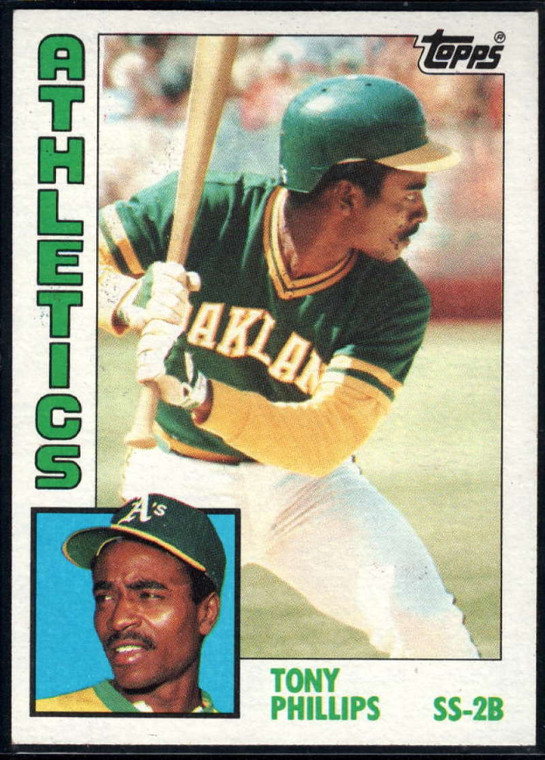 1984 Topps #309 Tony Phillips VG RC Rookie Oakland Athletics 