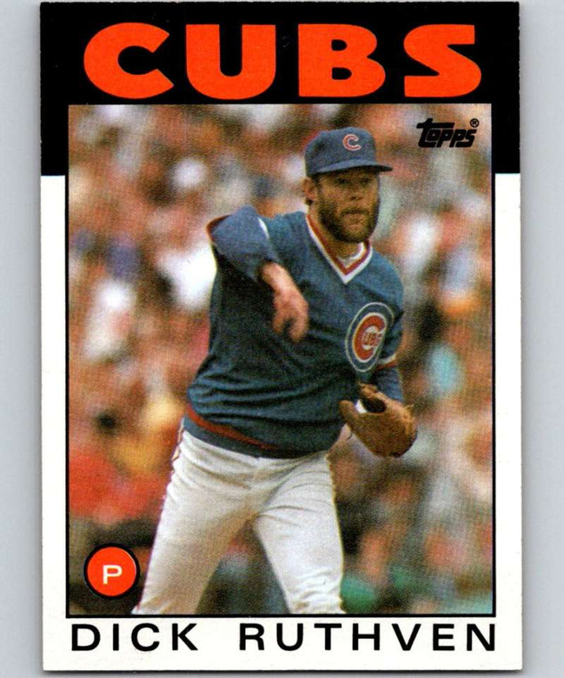 1986 Topps #98 Dick Ruthven VG Chicago Cubs 