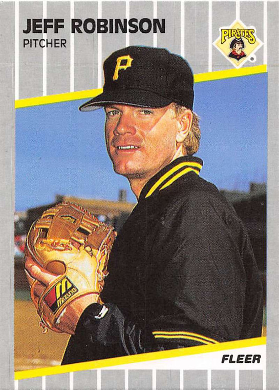 1989 Fleer #220 Jeff Robinson VG Pittsburgh Pirates 