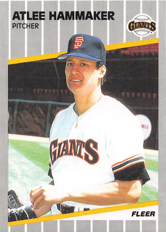 1989 Fleer #329 Atlee Hammaker VG San Francisco Giants 