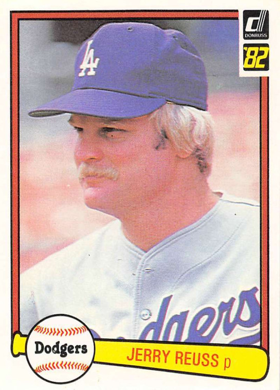 1982 Donruss #284 Jerry Reuss VG Los Angeles Dodgers 