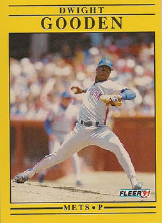 1991 Fleer #148 Dwight Gooden VG New York Mets 