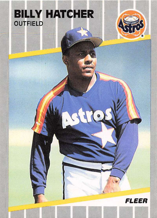 1989 Fleer #359 Billy Hatcher VG Houston Astros 