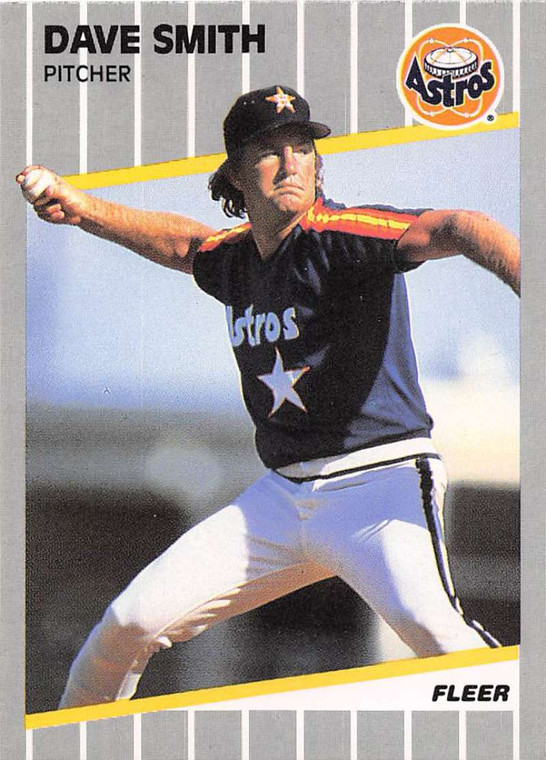 1989 Fleer #369 Dave Smith VG Houston Astros 