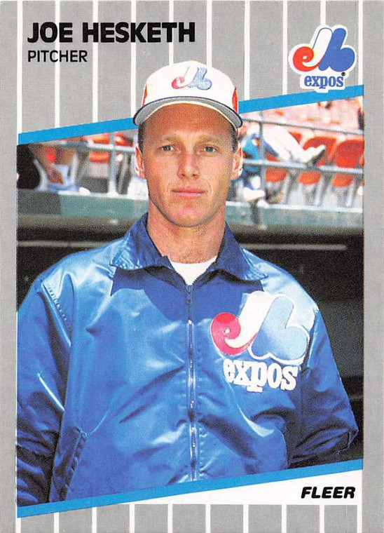 1989 Fleer #378 Joe Hesketh VG Montreal Expos 