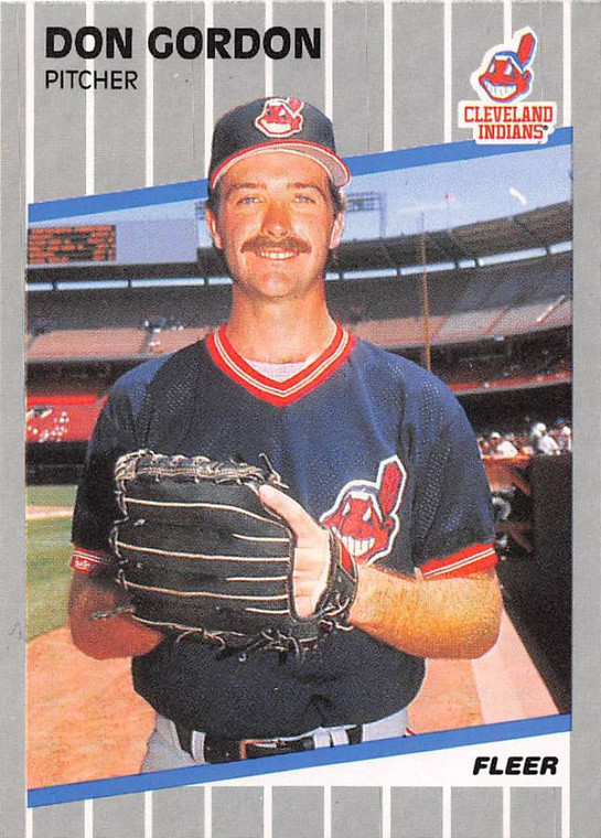 1989 Fleer #405 Don Gordon VG Cleveland Indians 