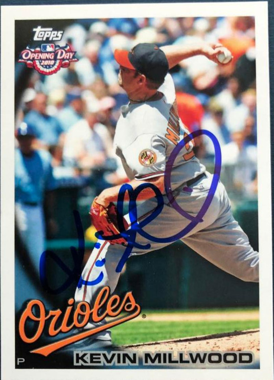 Kevin Millwood Autographed 2010 Topps Opening Day #33