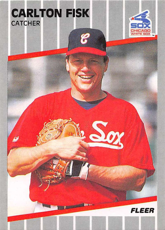 1989 Fleer #495 Carlton Fisk VG Chicago White Sox 