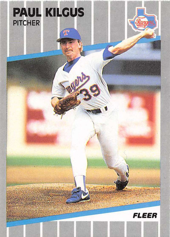 1989 Fleer #525 Paul Kilgus VG Texas Rangers 
