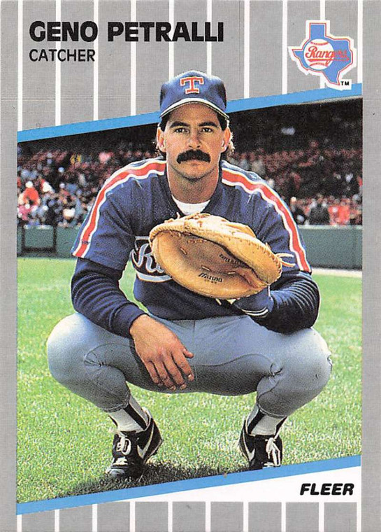 1989 Fleer #530 Geno Petralli VG Texas Rangers 