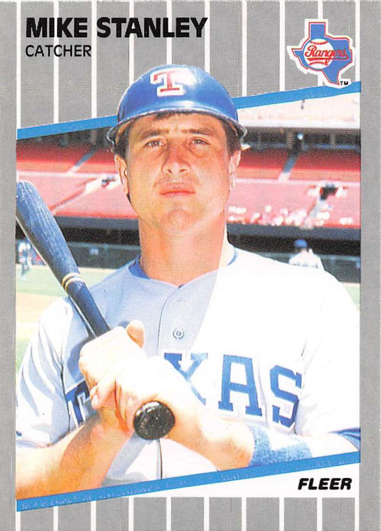 1989 Fleer #533 Mike Stanley VG Texas Rangers 