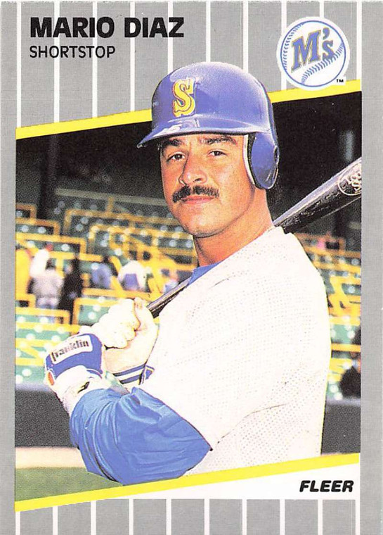 1989 Fleer #547 Mario Diaz VG Seattle Mariners 