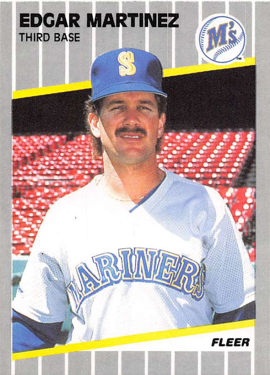 1989 Fleer #552 Edgar Martinez VG Seattle Mariners 