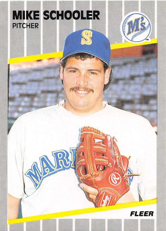 1989 Fleer #559 Mike Schooler VG Seattle Mariners 