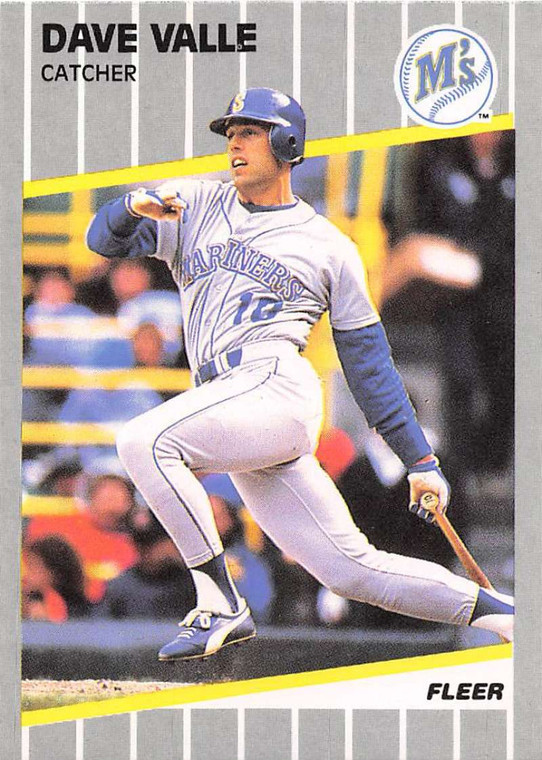 1989 Fleer #561 Dave Valle VG Seattle Mariners 