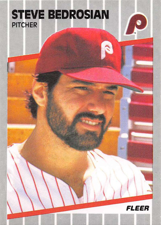 1989 Fleer #562 Steve Bedrosian VG Philadelphia Phillies 