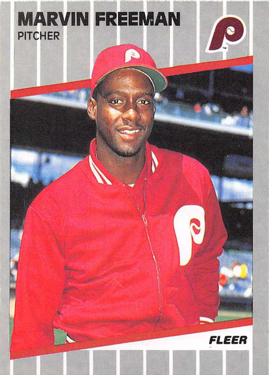 1989 Fleer #566 Marvin Freeman VG Philadelphia Phillies 