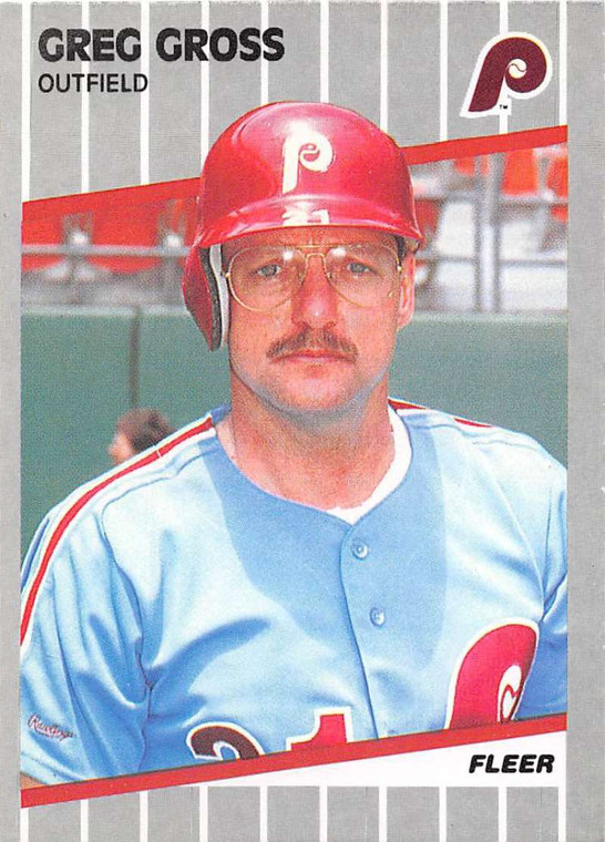 1989 Fleer #568 Greg Gross VG Philadelphia Phillies 