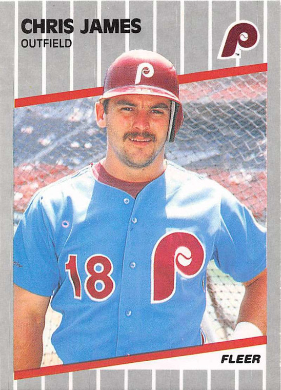 1989 Fleer #572 Chris James VG Philadelphia Phillies 