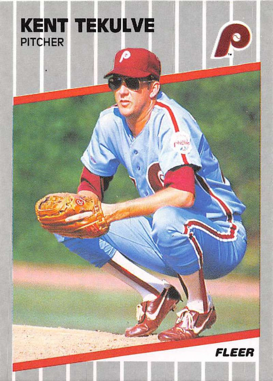 1989 Fleer #583 Kent Tekulve VG Philadelphia Phillies 