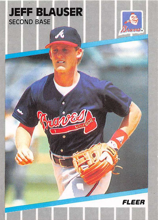 1989 Fleer #588 Jeff Blauser VG Atlanta Braves 