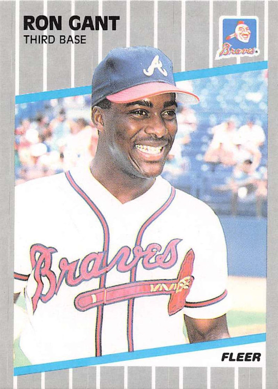 1989 Fleer #590 Ron Gant VG Atlanta Braves 