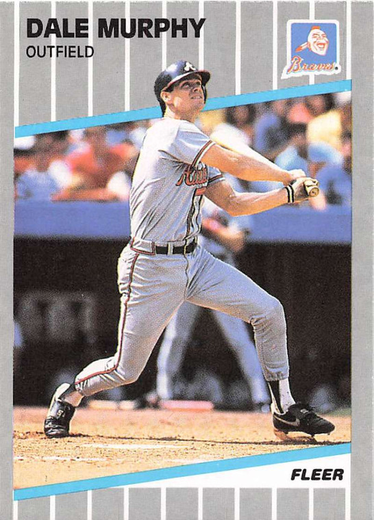 1989 Fleer #596 Dale Murphy VG Atlanta Braves 