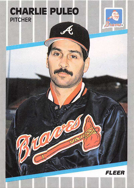 1989 Fleer #598 Charlie Puleo VG Atlanta Braves 