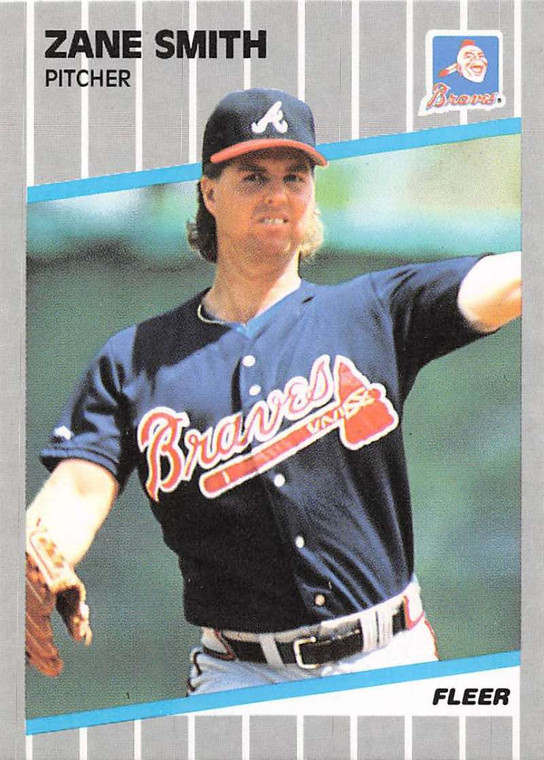 1989 Fleer #601 Zane Smith VG Atlanta Braves 