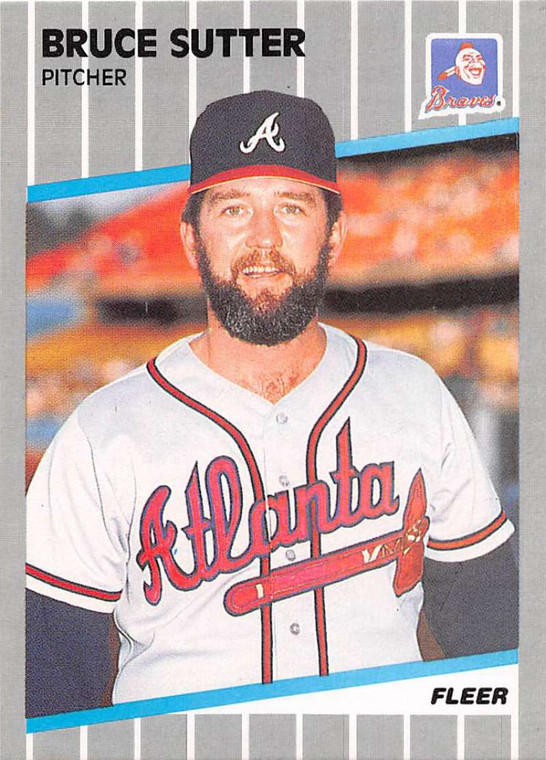 1989 Fleer #603 Bruce Sutter VG Atlanta Braves 