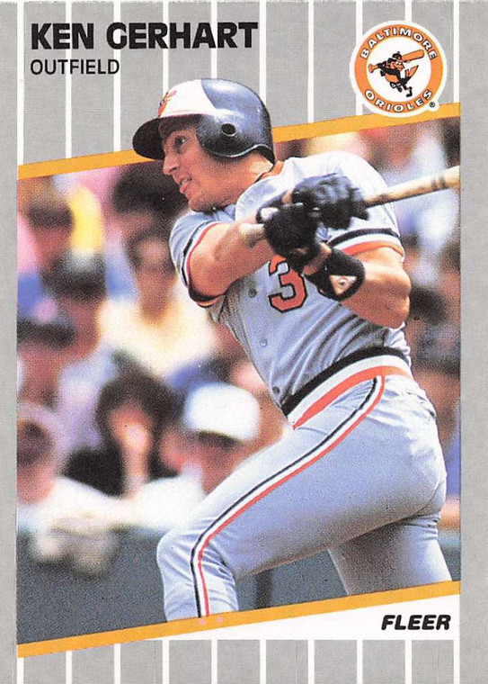 1989 Fleer #609 Ken Gerhart VG Baltimore Orioles 