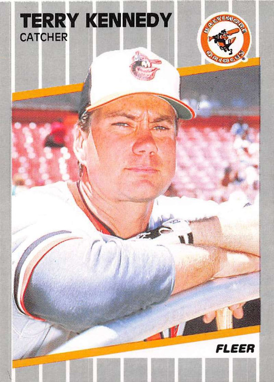 1989 Fleer #610 Terry Kennedy VG Baltimore Orioles 